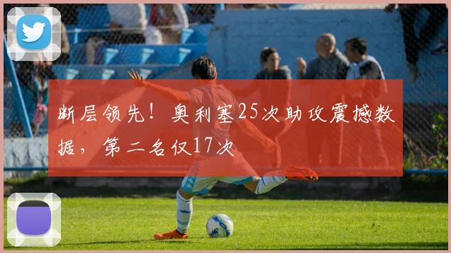 断层领先！奥利塞25次助攻震撼数据，第二名仅17次